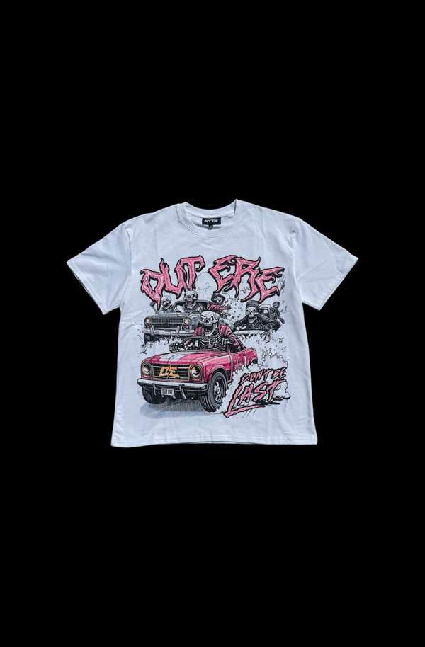 Don’t Be Last Tee - White/Pink